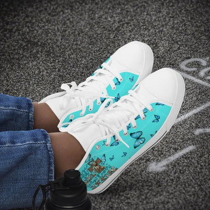 Cowgic Just A Girl Who Loves Jesus High Top Canvas Shoes