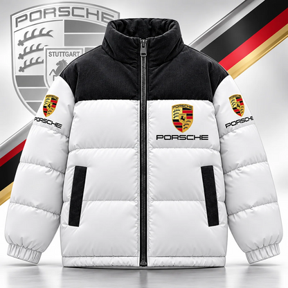 Porsche The North Puffer Thermal Stand Collar Jacket