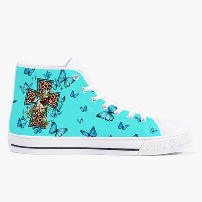 Cowgic Just A Girl Who Loves Jesus High Top Canvas Shoes