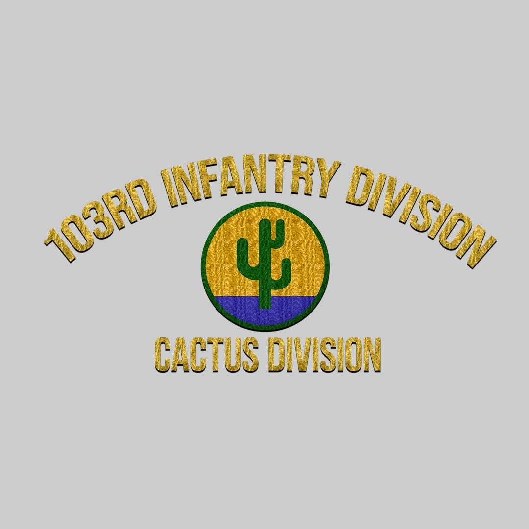 Cowgic U.S. Army 103rd Infantry Division Embroidered Classic Structured Cap - Embroidered Cap for Veterans