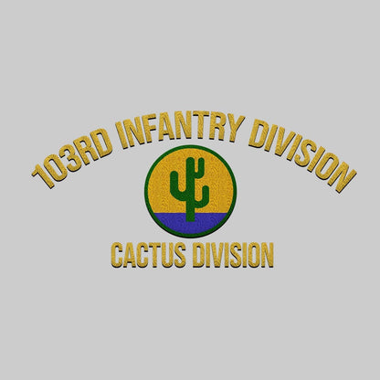 Cowgic U.S. Army 103rd Infantry Division Embroidered Classic Structured Cap - Embroidered Cap for Veterans
