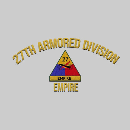 Cowgic U.S. Army 27th Armored Division Embroidered Classic Structured Cap - Embroidered Cap for Veterans