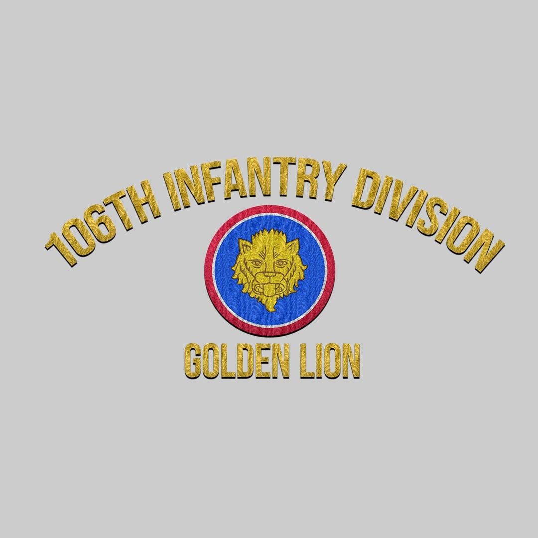 Cowgic U.S. Army 106th Infantry Division Embroidered Classic Structured Cap - Embroidered Cap for Veterans