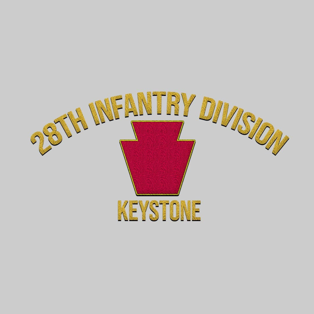 Cowgic U.S. Army 28th Infantry Division Embroidered Classic Structured Cap - Embroidered Cap for Veterans
