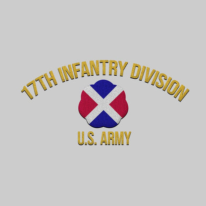 Cowgic U.S. Army 17th Infantry Division Embroidered Classic Structured Cap - Embroidered Cap for Veterans
