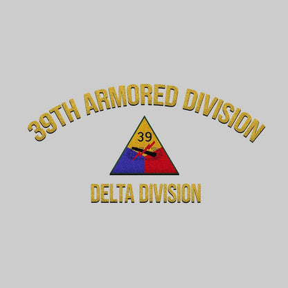 Cowgic U.S. Army 39th Armored Division Embroidered Classic Structured Cap - Embroidered Cap for Veterans