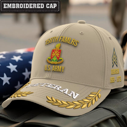 Cowgic U.S. Army 158th FAMLRS Embroidered Classic Structured Cap - Embroidered Cap for Veterans