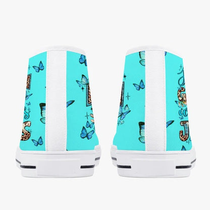 Cowgic Just A Girl Who Loves Jesus High Top Canvas Shoes