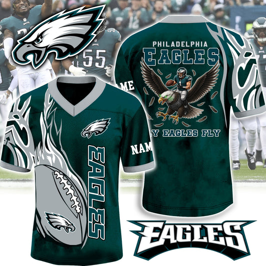 Philadelphia Eagles Nation Gear All Over Print Football Jersey, Problem Jersey