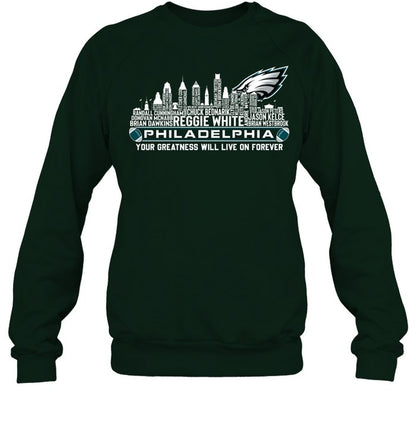 Philadelphia Eagles Football V17 T- Shirt Gildan 5000, Sweatshirt & Hoodie