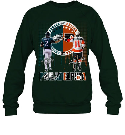 Philadelphia Eagles Football V21 T- Shirt Gildan 5000, Sweatshirt & Hoodie