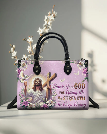 Cowgic Thank You God Leather Handbag