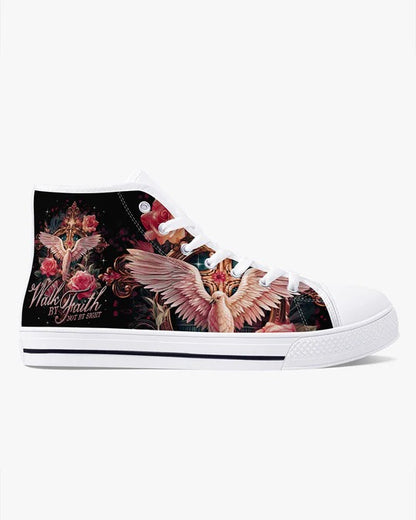 Cowgic Walk By Faith Not By Sight High Top Canvas Shoes