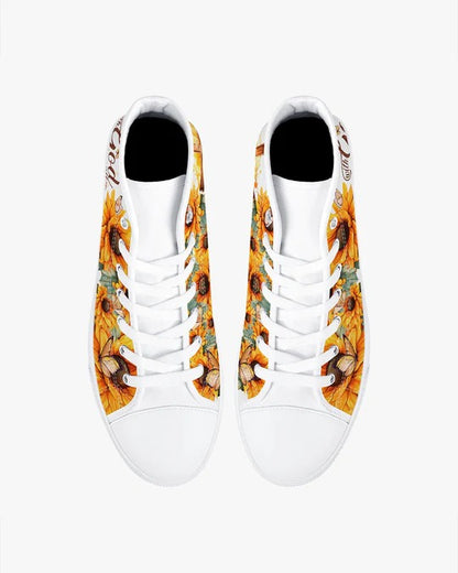 Cowgic With God All Things Are Possible High Top Canvas Shoes