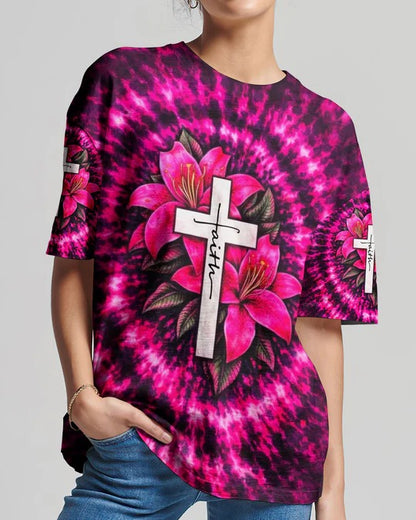 Cowgic Cross Lilies Swirl Women's All Over Print Shirt