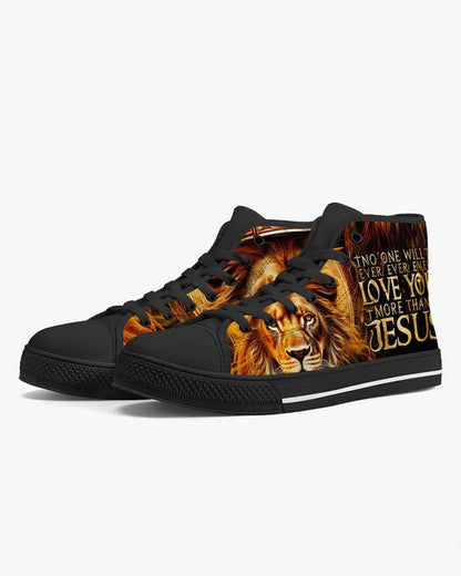 Cowgic No One Will Ever Love You More Than Jesus High Top Canvas Shoes