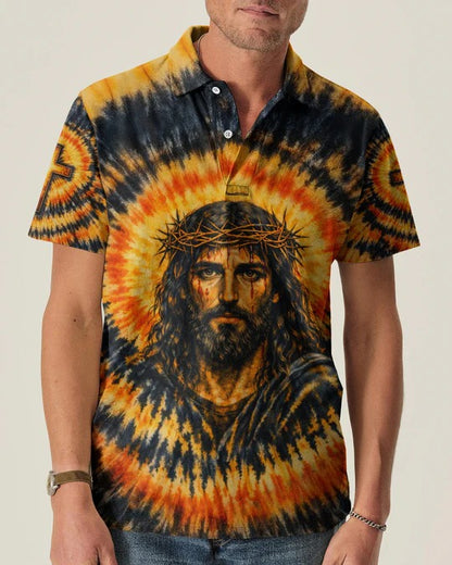 Cowgic Jesus Halo Of Faith Black & Yellow Swirl Men's All Over Print Shirt