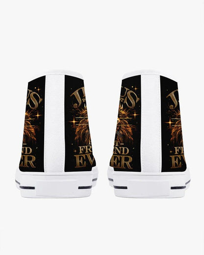 Cowgic Jesus Is The Best Lion High Top Canvas Shoes