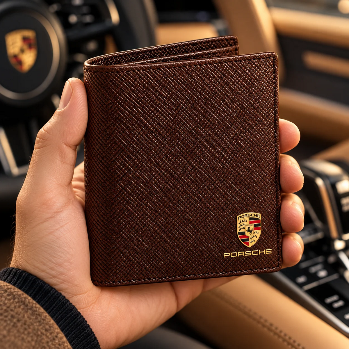 Porsche Vertical Classic Leather Wallet