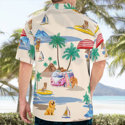 Golden Retriever Summer Beach