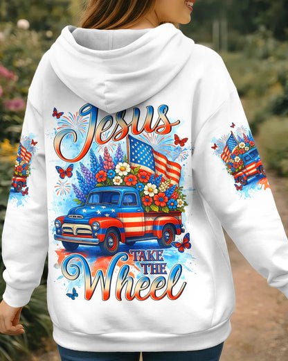 Cowgic Jesus Take The Wheel Women's All Over Print Shirt