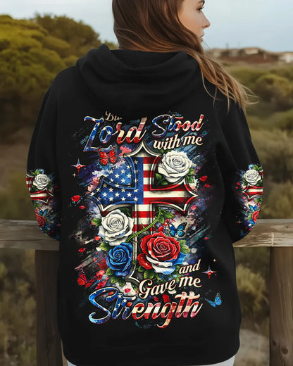 Cowgic Lord Stood With Me Women's All Over Print Shirt