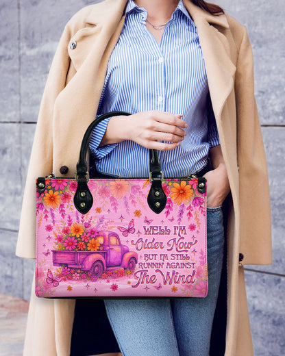 Cowgic Running Against The Wind Truck Leather Handbag
