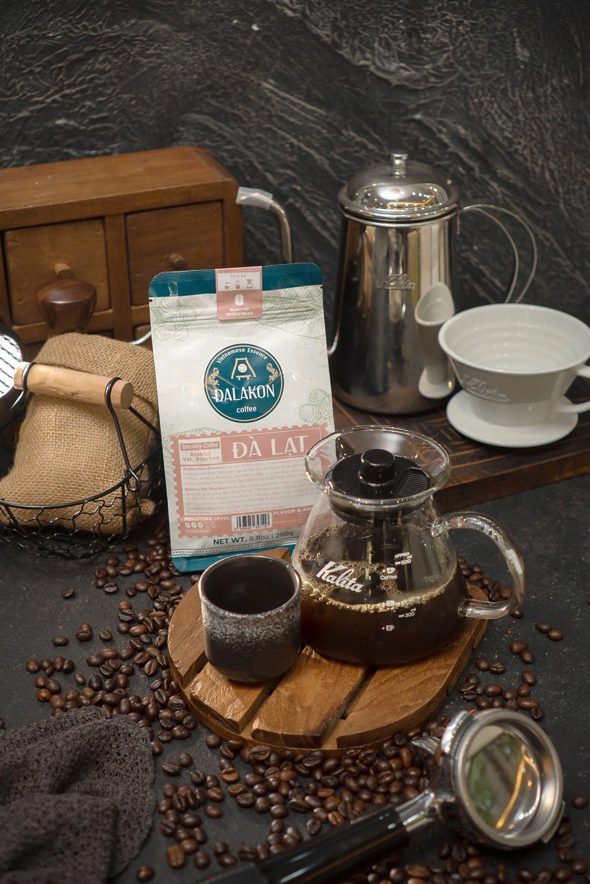 Roasted Coffee DALAKON Da Lat 250g