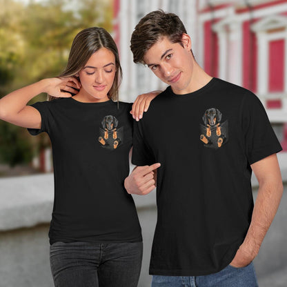 Dachshund In Pocket T-Shirt